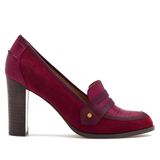 Sapatos Femininos Moommo Chunky Block Heel Pumps Cor De Vinho Tamanho 7,5