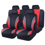 Capa De Assento De Carro Car Pass Line Rider Sporty Cloth 11 Unidades Preta/vermelha