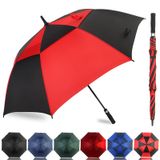 Guarda-chuva De Golfe Llanxiry Large Rain Windproof 150/157/173 Cm Preto/vermelho