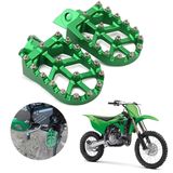 Pinos De Pé Dirt Bike Naxin Wider Pegs Para Kx65 00-23 Verdes