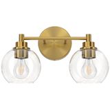 Luminárias De Banheiro Vonluce 2-light Vanity Gold Finish