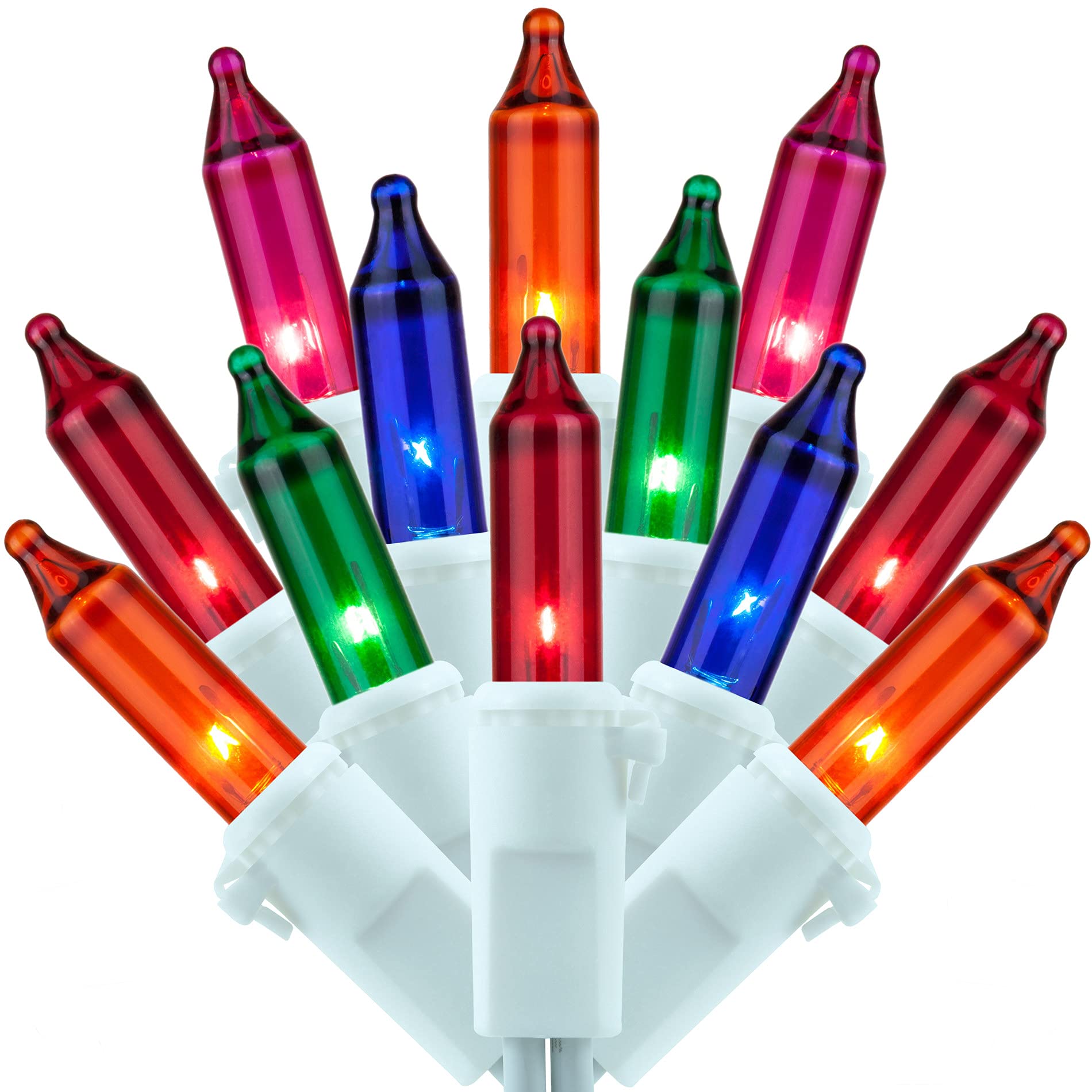 Luzes De Natal Sweet Shine 200 Multicoloridas 33 Pés E 2 Fios