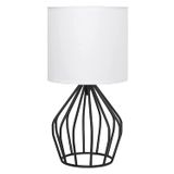 Candeeiro De Mesa De Cabeceira Haitral Modern Minimalist Preto/branco