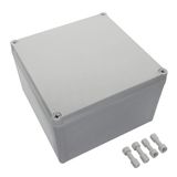 Caixa De Junção Lemotech Impermeável À Prova De Poeira Ip67 Cinza 200x200x130mm