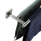 Suporte De Toalha Kokosiri Barra De Toalha De Banho 90 Cm De Níquel Escovado B5005br
