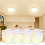 Luminária De Teto Led Embutida Volisun 15w, 7 Polegadas, Pacote Com 4 Unidades, Branca