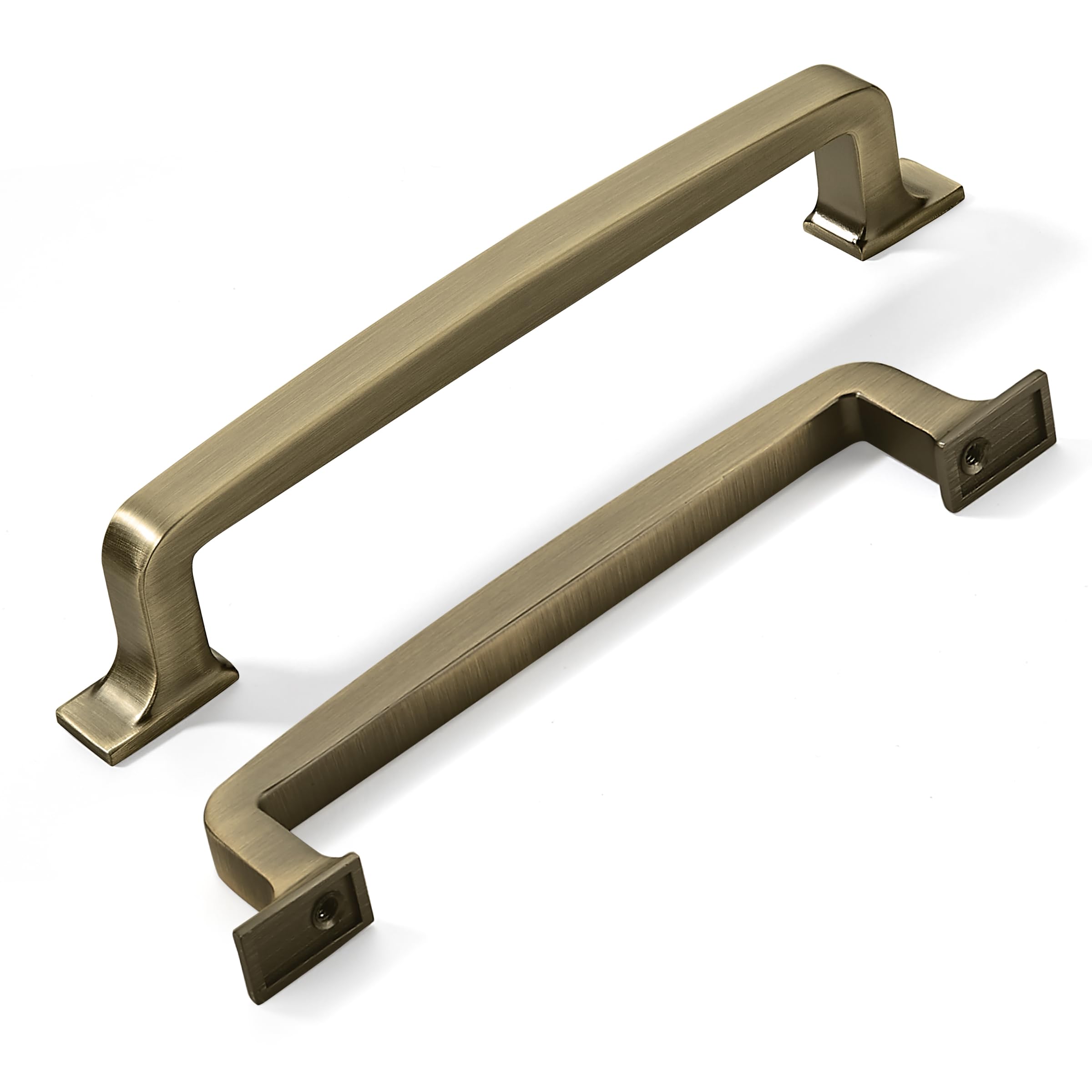 Cabinet Handles Khtumeware, Latão Antigo Escovado, 5 Polegadas, Pacote Com 10