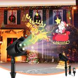 Projetor De Natal Luzes Goplus Led Papai Noel Em Trenó