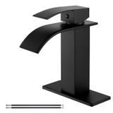 Torneira De Banheiro Airuida Matte Black Waterfall Single Handle