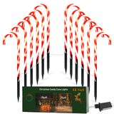Decorações De Natal Candy Cane Lights 22 Lights 8 Modes