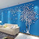 Adesivos De Parede 3d Tree Diy Tree And Birds Decalques De Parede