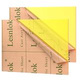 Folhas De Acrílico Lesnlok Amarelo Fluorescente 3mm De Espessura 30x40cm