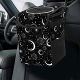 Lixeira De Carro Gactivity Gothic Moon Stars Boho Waterproof