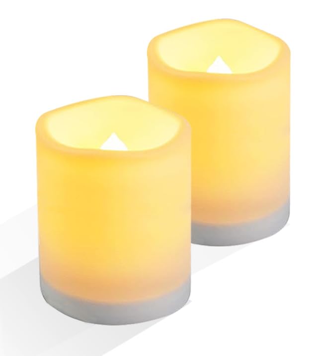 Conjunto De Velas Alimentadas Por Energia Solar Salipt Waterproof Led Flameless