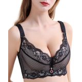Sutiã Chaojiesi Acolchoado Push Up Lace Underwire U Back 42dd