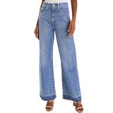 Jeans Astylish, Calças Jeans Femininas De Cintura Alta, Flare, Pernas Largas