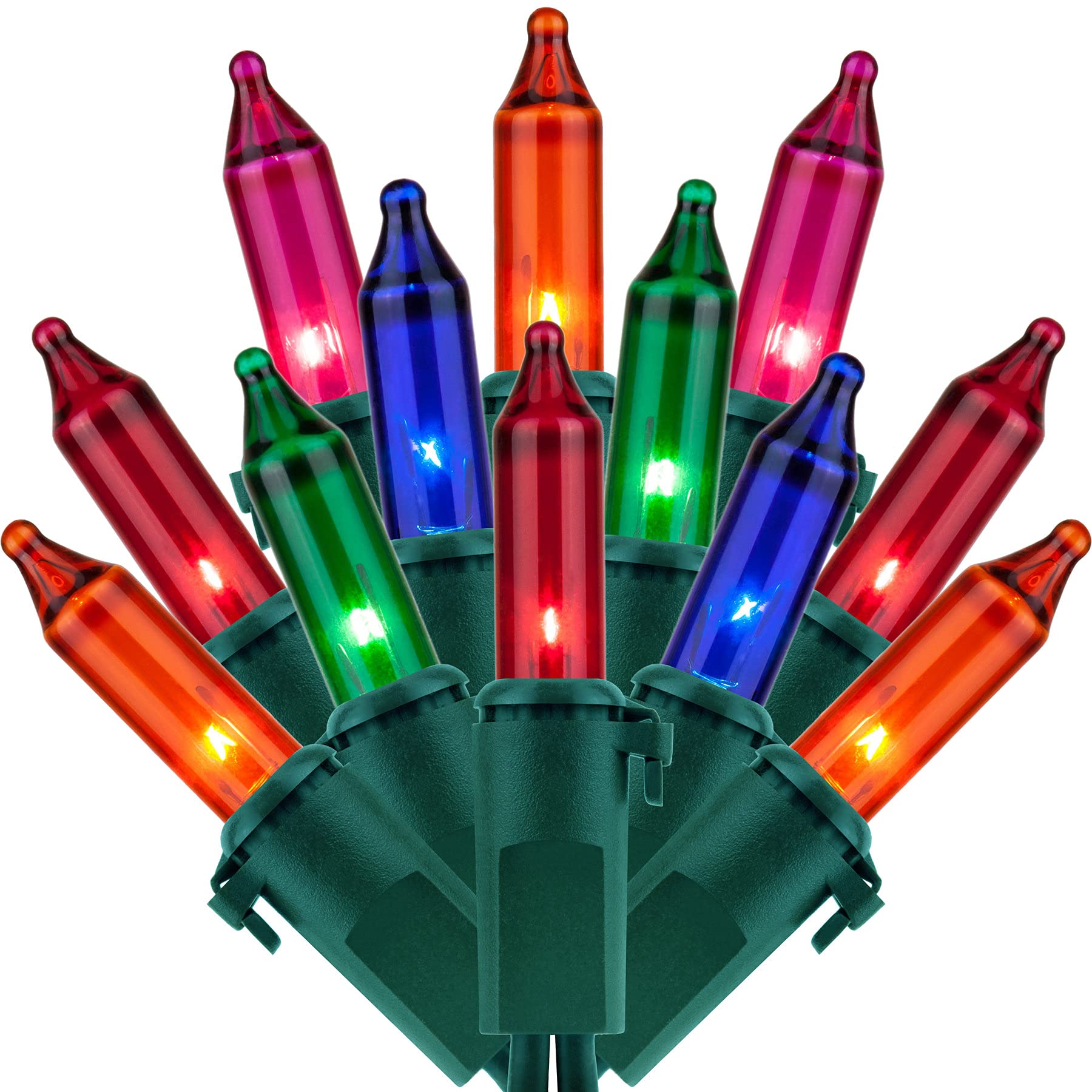 Luzes De Natal Sweet Shine 200 Multicoloridas 33 Pés E 2 Fios