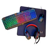 Combo Gamer Warrior Air Drop 4 em 1 Multilaser