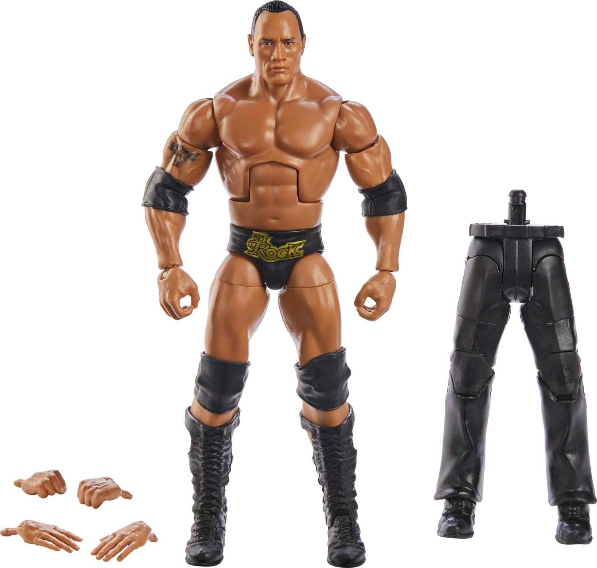 Boneco De Ação Mattel Wwe The Rock Wrestlemania Elite De 6