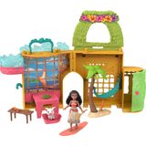 Casa De Bonecas Mattel Disney Princess Moana Com Boneca Moana E Acc
