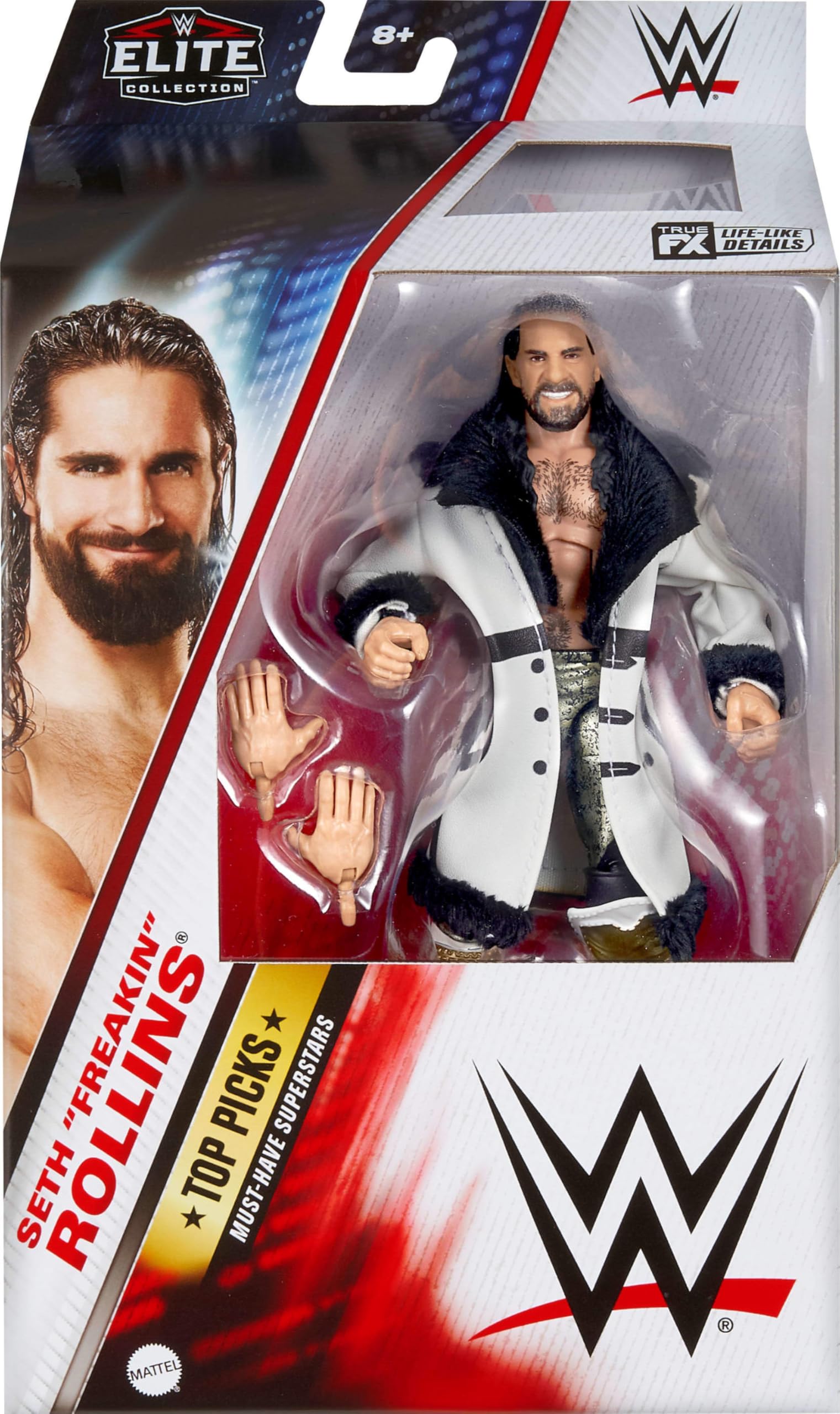 Boneco De Ação Mattel Wwe Top Picks Elite Seth Rollins De 6