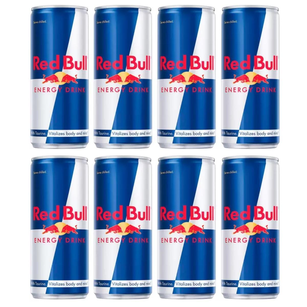 Energético Red Bull Energy Drink Lata 250ml Caixa Com 8 Und