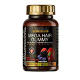 Mega Hair Gummy 30 Gomas Sabor Frutas Vermelhas