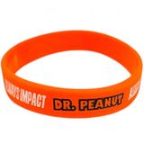 Pulseira De Silicone Dr Peanut Laranja
