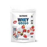 Whey Grego Refil 900g Sabor Morango Com Chantilly