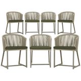 7 Cadeiras De Jantar Área Noronha Fendi E13 Trama Original Rami