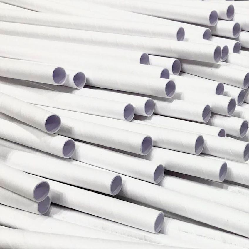Canudo Biodegradável Pequeno Branco 8mm 100 Unidades - imagem 3