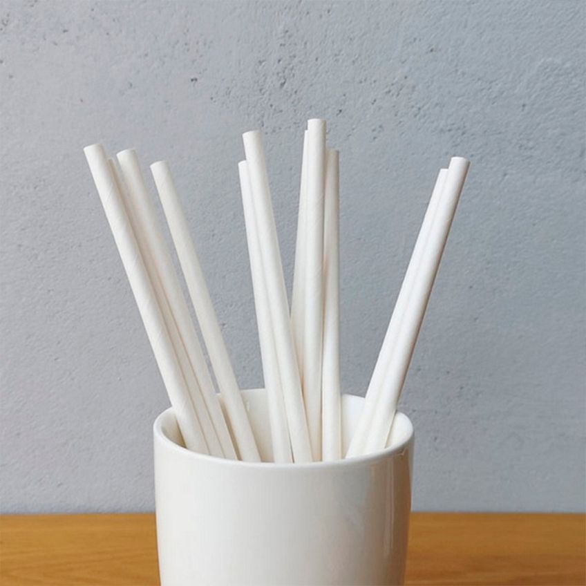 Canudo Biodegradável Pequeno Branco 8mm 100 Unidades - imagem 5