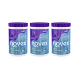 Creme De Tratamento Novex 400g Reposição De Massa-kit 3un