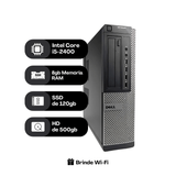 Computador Dell Optiplex 790 I5-2400 8gb Ssd120gb + Hd500gb