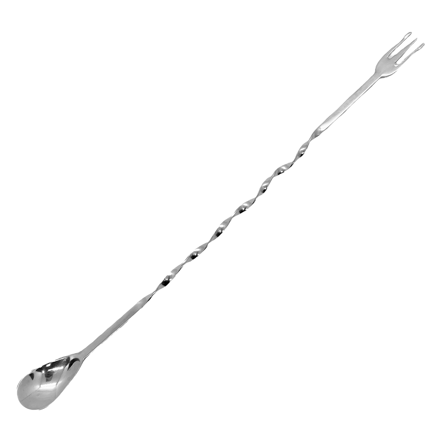 Colher Bailarina Em Inox Com Mini Garfo Tridente