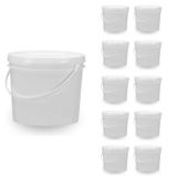 Balde Para Utensilios 1.8 Litros Branco 10 Pçs