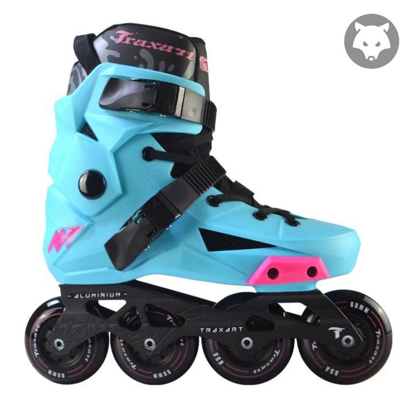 Patins Roller Revolt Azul Inline Traxart - imagem 3