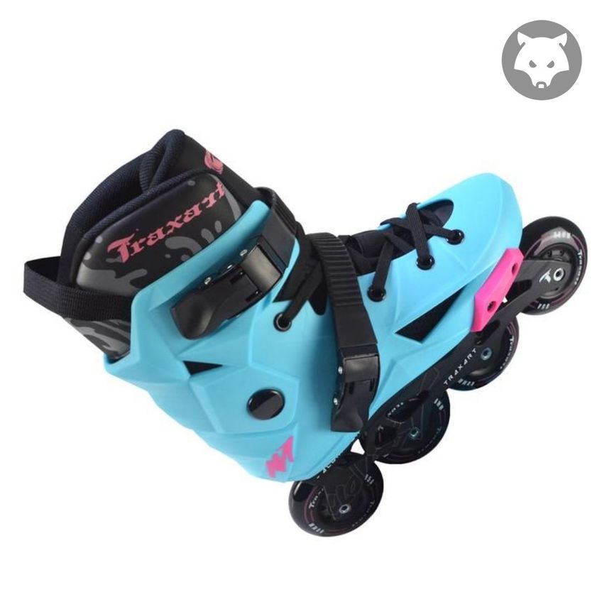 Patins Roller Revolt Azul Inline Traxart - imagem 5