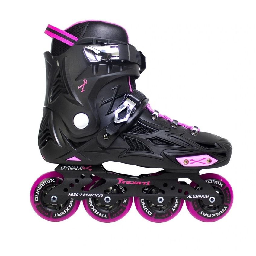 Patins Dynamix Pink Inline Freestyle Traxart (par) - imagem 4