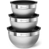 Jogo Potes Bowls Electrolux Inox 3 Pc Com Tampa