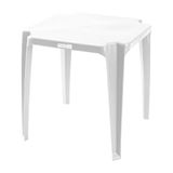 Mesa Plastica Quadrado Top Premium Branco - Topplast