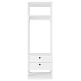 Guarda Roupa Módulo Cabideiro 2 Gavetas Titan Móveis Leão Branco Velluto