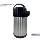 Garrafa Térmica Inox Para Café, Água Quente Chá 1,9 Litros