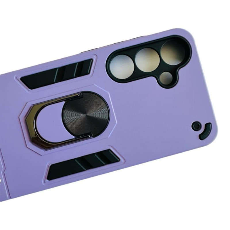 Capa Para Celular Samsung S24 Plus Anti-knock Lilac Com Anel