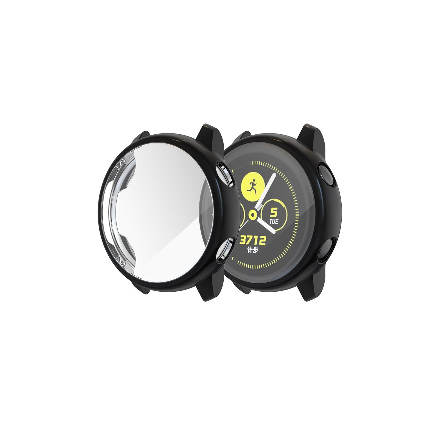 Capa Protetora Para Samsung Galaxy Active 1 Watch 40mm Preta