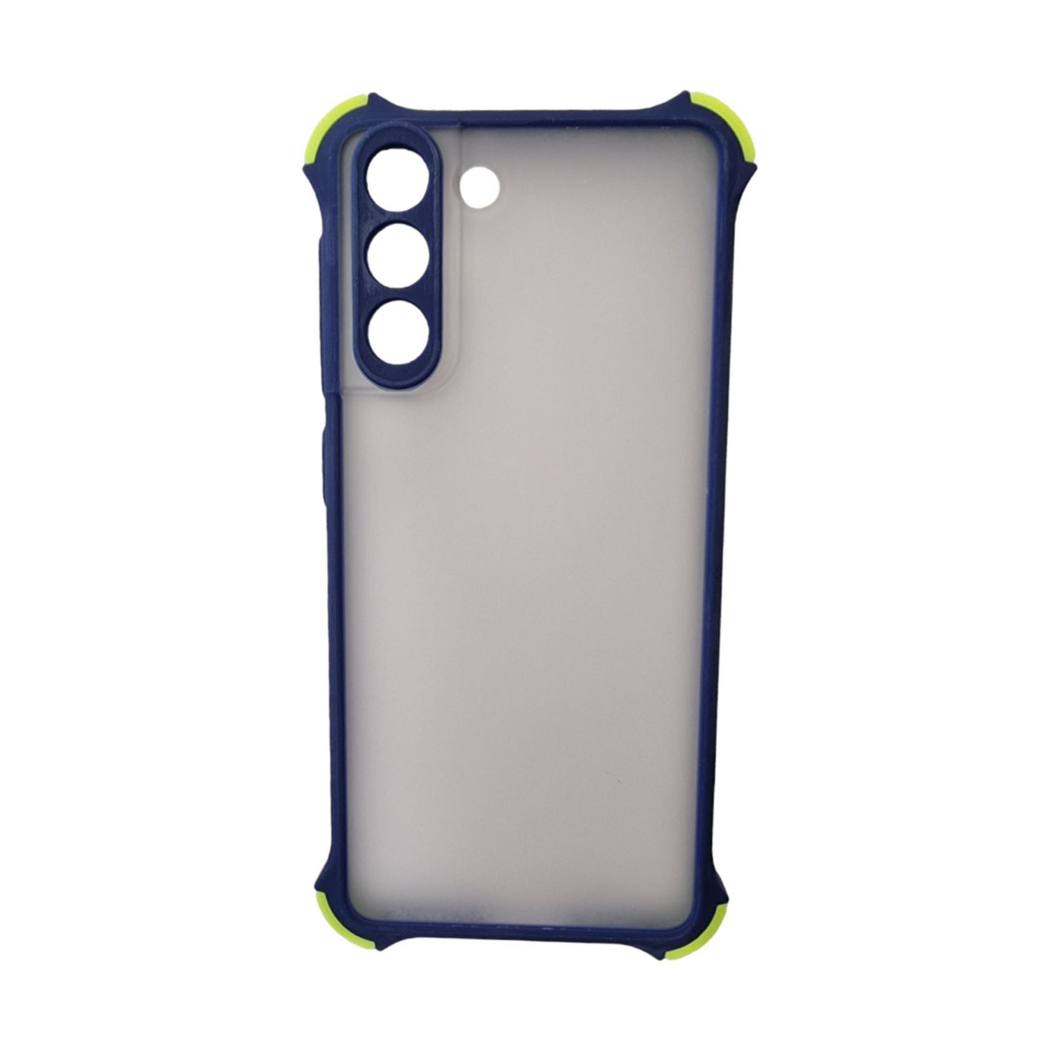 Capa De Silicone Samsung Galaxy S21 Plus Com Antishock Edge Azul