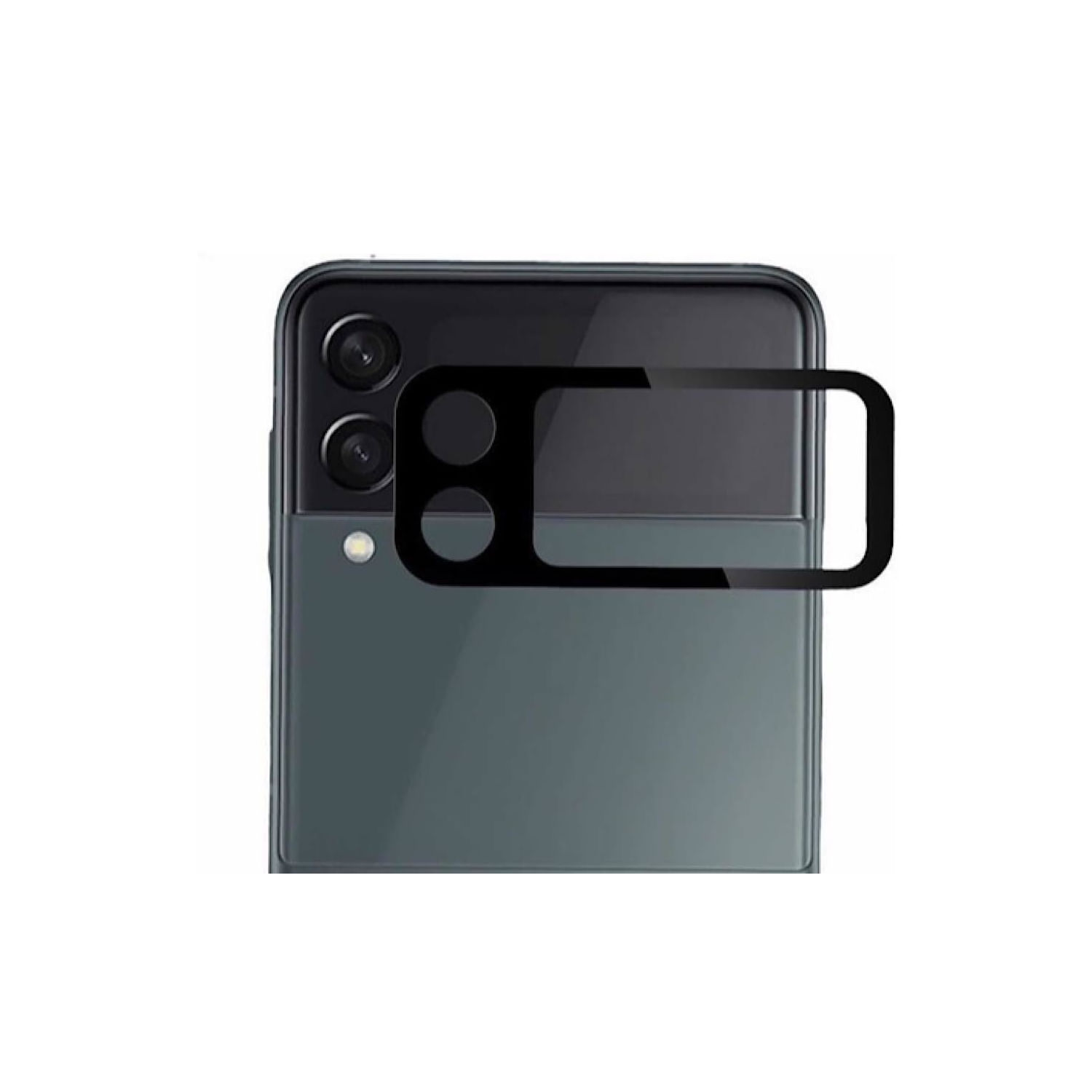 Protetor De Vidro De Câmera Para Samsung Z Flip 3 - Preto