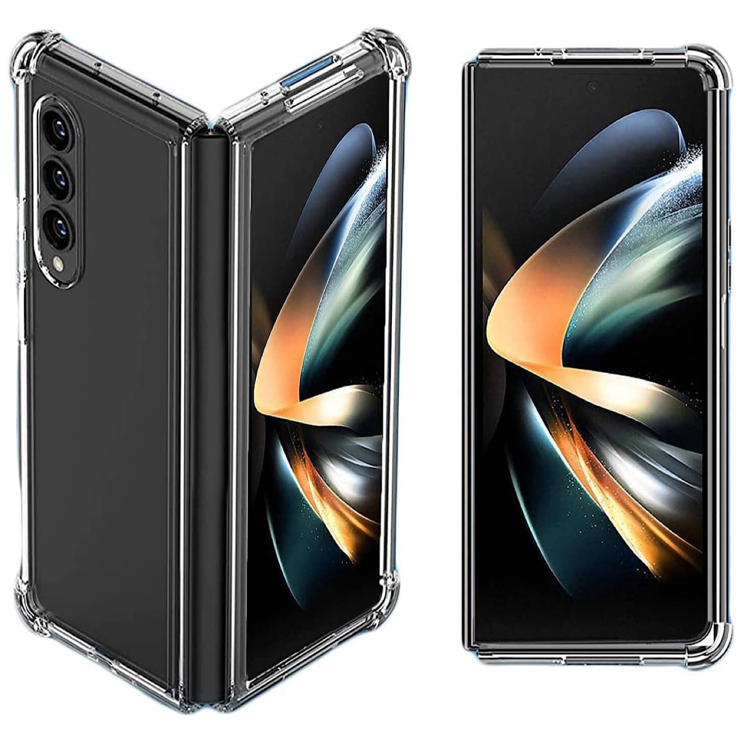 Capa Samsung Z Fold 3 Transparente Reforçada Com Plástico Rígido