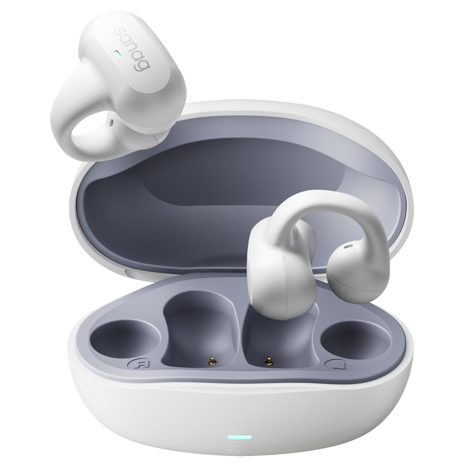 Fones De Ouvido Abertos Sanag Compatíveis Com Iphone/samsung-white