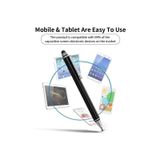 Caneta De Toque, Lápis De Ponta Dupla Para Ipad, Tablet Metálico